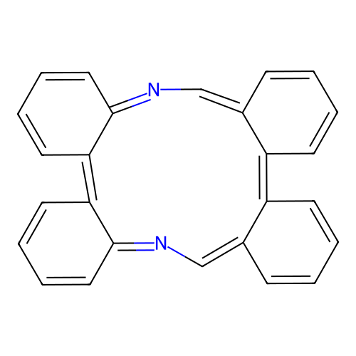 Tetrabenzo(b,d,H,j)(1,6)-diaza-cyclododecine structure