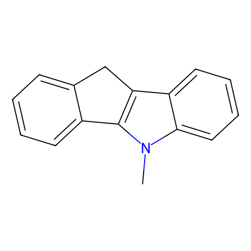 5-Methyl-5,10-dihydroindeno[1,2-b]indole structure