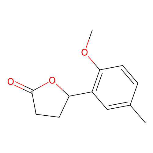5-(2-Methoxy-5-methylphenyl)dihydro-2(3H)-furanone structure