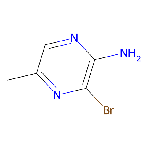 2-Amino-3-bromo-5-methylpyrazine structure