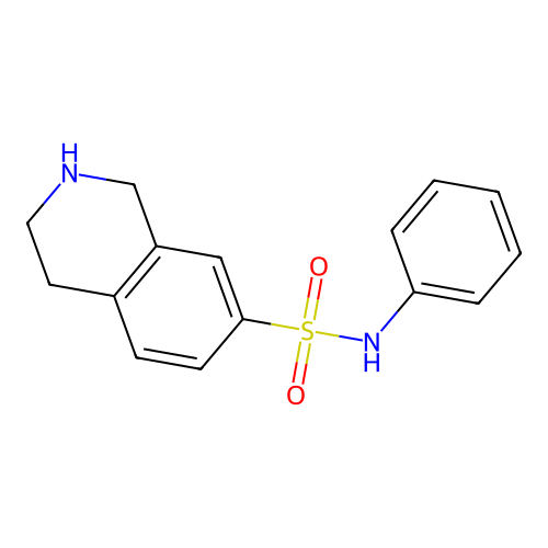 1,2,3,4-Tetrahydro-N-phenyl-7-isoquinolinesulfonamide structure