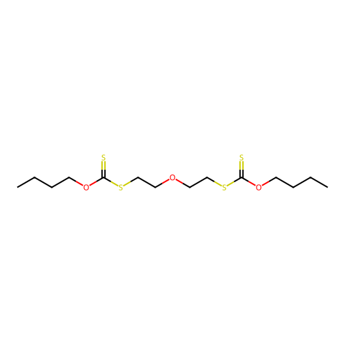 2,2'-Oxydiethyl bis(O-butylxanthate) structure