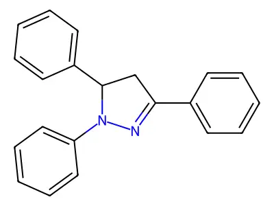 1H-Pyrazole, 4,5-dihydro-1,3,5-triphenyl- structure