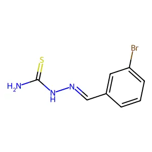 [(Z)-(3-bromophenyl)methylideneamino]thiourea structure