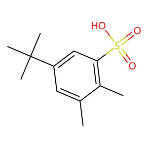 5-Tert-butyl-2,3-dimethylbenzenesulfonic acid structure