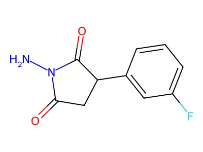 Succinimide, N-amino-2-(m-fluorophenyl)- structure