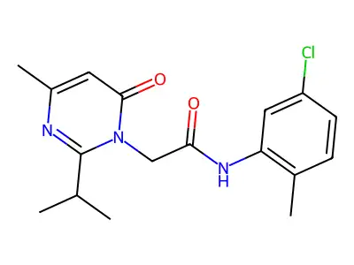 N-(5-chloro-2-methylphenyl)-2-(4-methyl-6-oxo-2-propan-2-ylpyrimidin-1-yl)acetamide structure