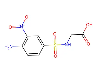 2-(4-Amino-3-nitrobenzenesulfonamido)acetic acid structure