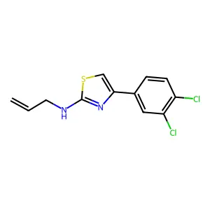 4-(3,4-dichlorophenyl)-N-(prop-2-en-1-yl)-1,3-thiazol-2-amine structure