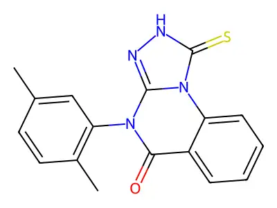 4-(2,5-dimethylphenyl)-1-sulfanyl-4H,5H-[1,2,4]triazolo[4,3-a]quinazolin-5-one structure