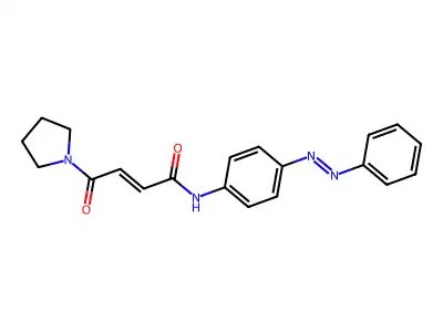 2-Butenamide, 4-oxo-N-[4-(2-phenyldiazenyl)phenyl]-4-(1-pyrrolidinyl)- structure