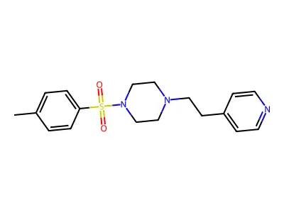 1-(4-Methylbenzenesulfonyl)-4-[2-(pyridin-4-yl)ethyl]piperazine structure