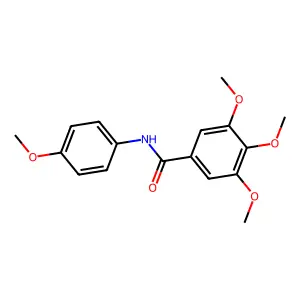 3,4,5-Trimethoxy-N-(4-methoxyphenyl)benzamide structure