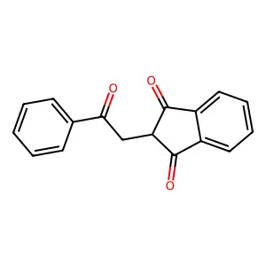 1H-indene-1,3(2H)-dione, 2-(2-oxo-2-phenylethyl)- structure