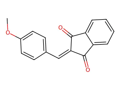 2-(4-Methoxybenzylidene)-1H-indene-1,3(2H)-dione structure