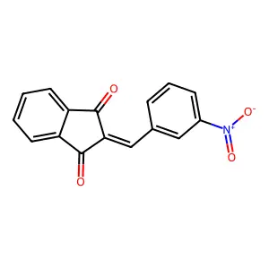 2-(3-nitrobenzylidene)-1H-indene-1,3(2H)-dione structure