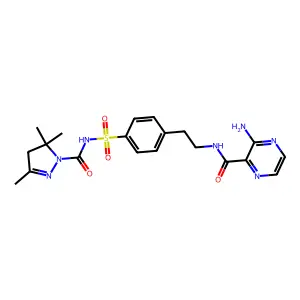 3-amino-N-[2-[4-[(3,5,5-trimethyl-4H-pyrazole-1-carbonyl)sul structure