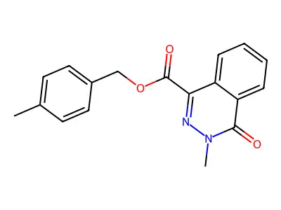(4-Methylphenyl)methyl 3-methyl-4-oxophthalazine-1-carboxylate structure