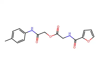 [2-(4-Methylanilino)-2-oxoethyl] 2-(furan-2-carbonylamino)acetate structure