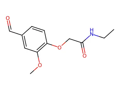 N-ethyl-2-(4-formyl-2-methoxyphenoxy)acetamide structure