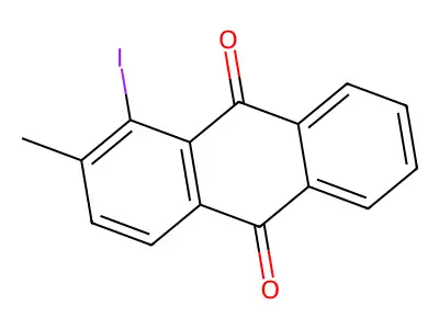 1-Iodo-2-methylanthracene-9,10-dione structure