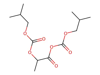 Isobutylcarbonyllactyl anhydride structure