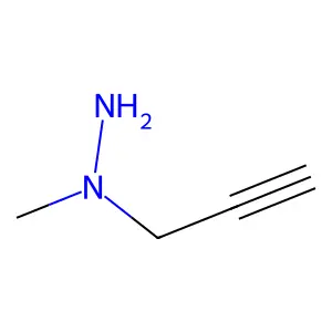 1-Methyl-1-(2-propynyl)hydrazine structure