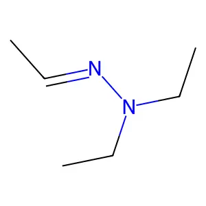 Acetaldehyde diethyl hydrazone structure