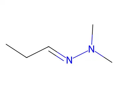 Propanal dimethylhydrazone structure