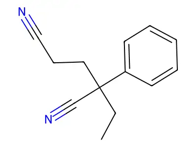 2-Ethyl-2-phenylglutaronitrile structure