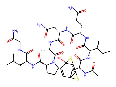 oxytocin, 1-alpha-mercaptoacetic acid-iso-Asn(5)- structure