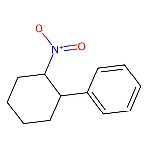(2-Nitrocyclohexyl)benzene structure
