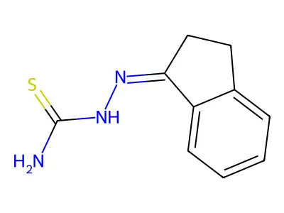1-Indanone thiosemicarbazone structure