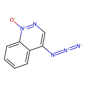 Cinnoline, 4-azido-, 1-oxide structure