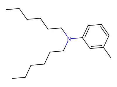 N,N-Dihexyl-m-toluidine structure