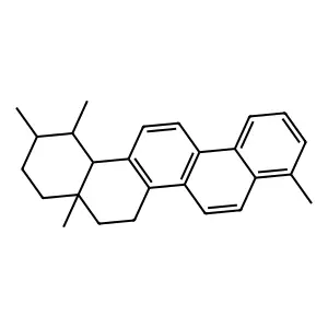 1,2,4a,9-Tetramethyl-1,2,3,4,4a,5,6,14b-octahydro-picene structure