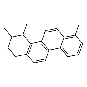 3,4,7-Trimethyl-1,2,3,4-tetrahydrochrysene structure