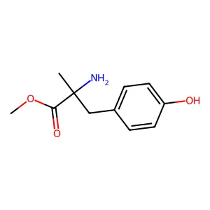 α-甲基-L-酪氨酸甲酯 structure