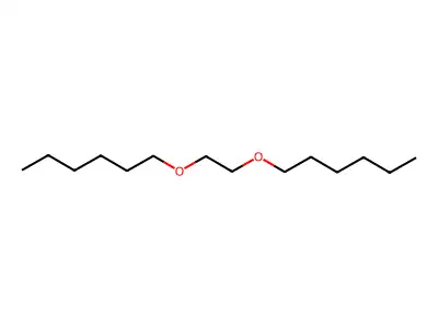 Hexane, 1,1'-[1,2-ethanediylbis(oxy)]bis- structure