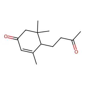 3,5,5-Trimethyl-4-(3-oxobutyl)cyclohex-2-en-1-one structure