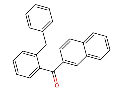 (2-Benzylphenyl)(naphthalen-2-yl)methanone structure