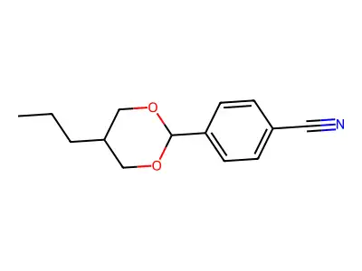 4-(5-Propyl-1,3-dioxan-2-yl)benzonitrile structure