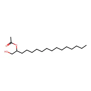 1-Hydroxyhexadecan-2-yl acetate structure