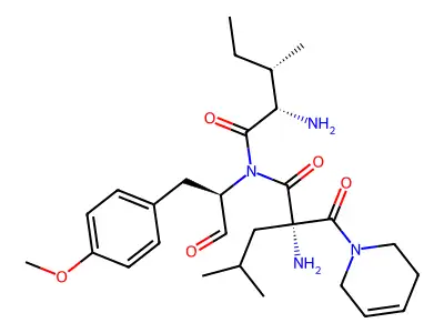 Cyclo(methyltyrosyl-isoleucyl-pipecolyl-leucyl) structure