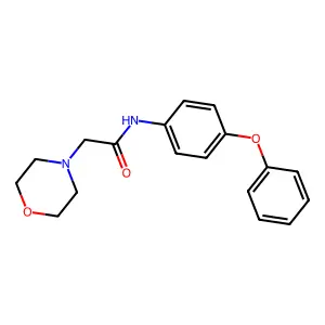 2-morpholino-N-(4-phenoxyphenyl)acetamide structure