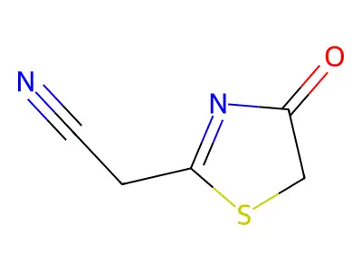 (4-Oxo-4,5-dihydro-1,3-thiazol-2-yl)acetonitrile structure
