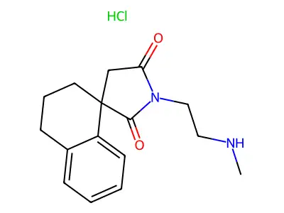 1'-(2-(Methylamino)ethyl)-3,4-dihydrospiro(naphthalene-1(2H),3'-pyrrolidine)-2',5'-dione HCl structure