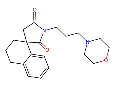 (+-)-1'-(3-Morpholinopropyl)-3,4-dihydrospiro(naphthalene-1(2H),3'-pyrrolidine)-2',5'-dione structure