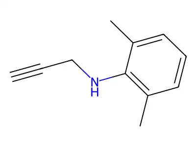 2,6-dimethyl-N-prop-2-ynyl-aniline structure