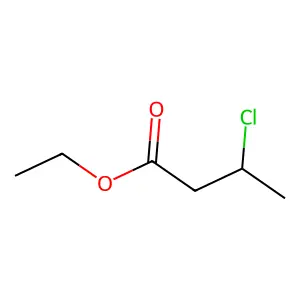 Ethyl 3-chlorobutanoate structure